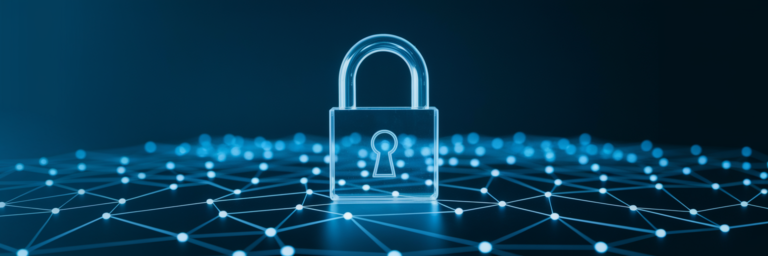 Digital security lock protecting data.