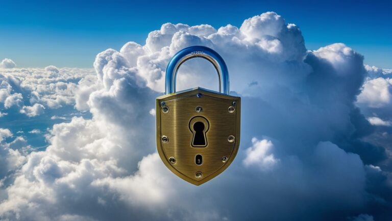 Photo cloud with lock/shield