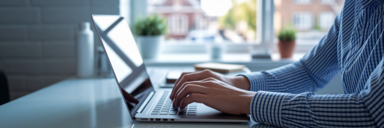 Person confidently buying software keys online.