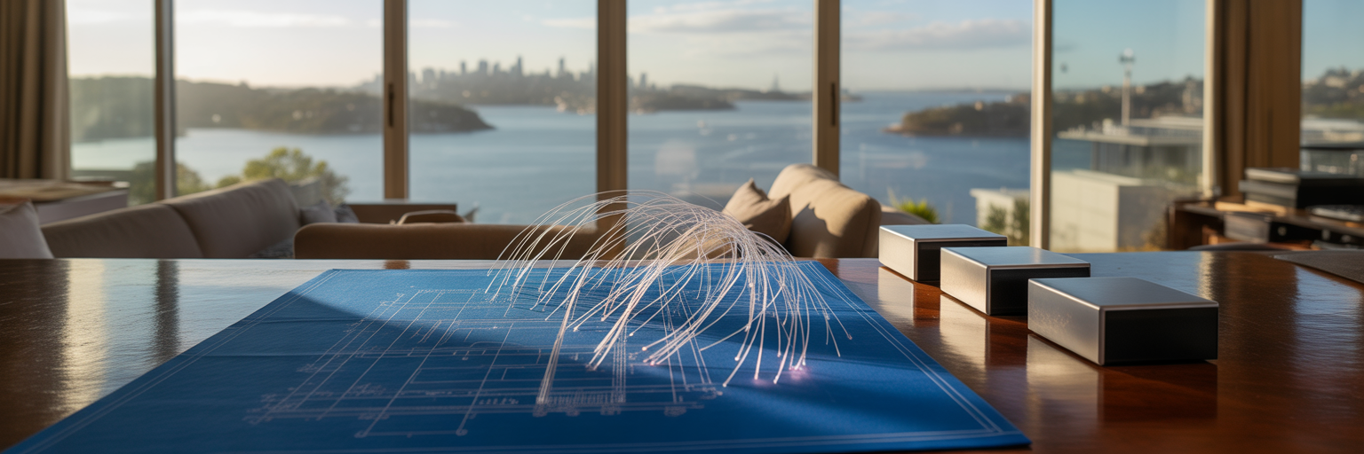 Blueprint with threads to cloud service blocks.