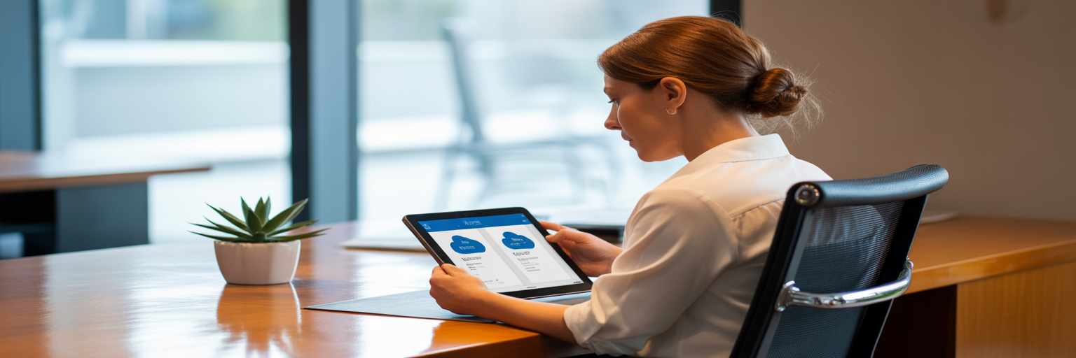 Business owner choosing a cloud storage plan.