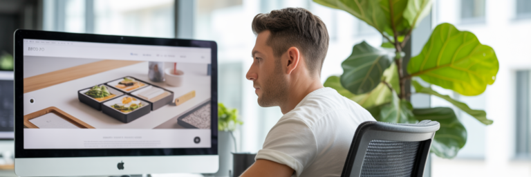 Web designer working on 2026 trends
